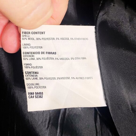 Nautica Women's Gray Wool Coat, Size XL - Picture 12 of 16